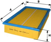 Купить GOODWILL AG232 Фильтр воздушный AG232