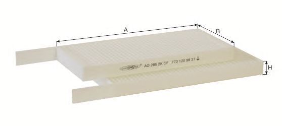 Купить GOODWILL AG2852KCF Фильтр салона AG2852KCF