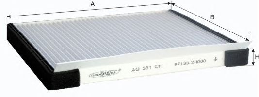 Купить GOODWILL AG331CF Фильтр салонный AG331CF