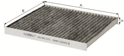 Купить GOODWILL AG392CFC Фильтр салона угольный AG392CFC