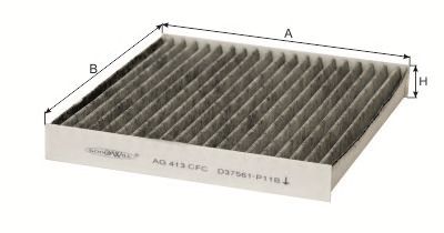 Купить GOODWILL AG413CFC Фильтр салона угольный AG413CFC