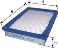Купить GOODWILL AG610 Фильтр воздушный AG610