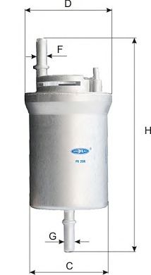 Купить GOODWILL FG206 Фильтр топливный