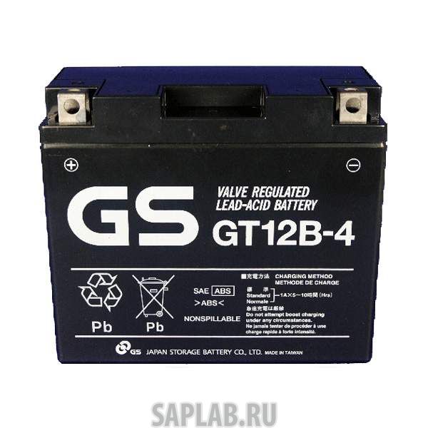 Купить GS 1058186862180 Аккумулятор мотоциклетный GS GT12B-4