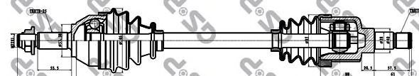 Купить GSP 218042 Привод в сборе лев.FORD FOCUS 1.4-1.8L 98-2004 218042