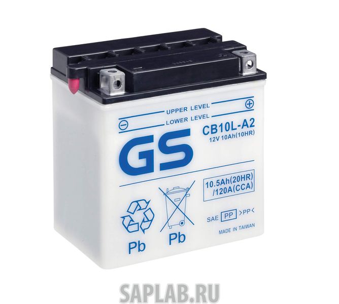 Купить GS_YUASA CB10LA2 Аккумулятор GS Yuasa CB10L-A2 12В 10Ач 120CCA 136x91x147 мм Обратная (-+)