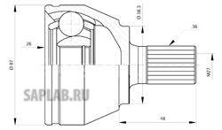 Купить HDE 112001 ШРУС Ford Focus II, C-Max