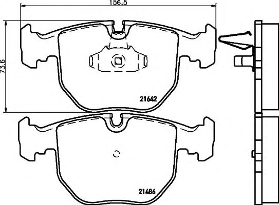 Купить BEHR 8DB355008281 КОЛОДКИ ПЕРЕД E39-X5 *