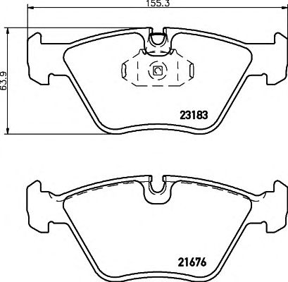 Купить BEHR 8DB355009001 КОЛОДКИ ПЕРЕД E46 / 330_