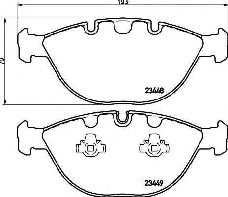 Купить BEHR 8DB355009921 КОЛОДКИ ПЕРЕД X5-4,6 *