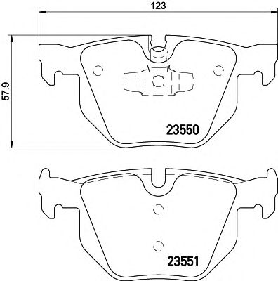 Купить BEHR 8DB355011801 КОЛОДКИ ЗАД 90 325/330Х/34216791938 *