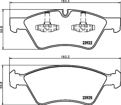 Купить BEHR 8DB355012011 КОЛОДКИ ПЕРЕДНИЕ 164 _
