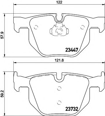 Купить BEHR 8DB355013941 КОЛОДКИ ЗАД E70 34216761285