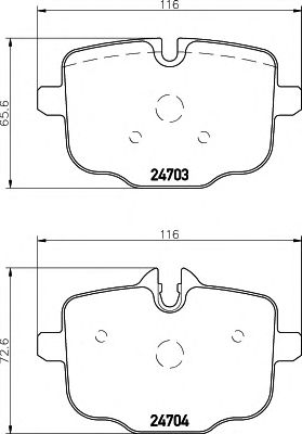Купить BEHR 8DB355014361 КОЛОДКИ ЗАД F10__