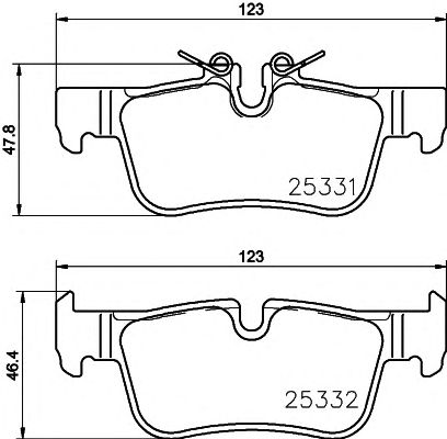 Купить BEHR 8DB355021681 КОЛОДКИ ЗАД F48