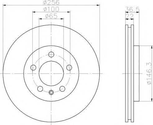 Купить BEHR 8DD355105361 Диск тормозной (с покрытием)