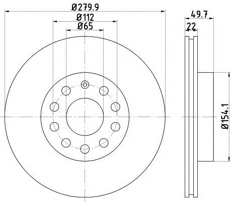 Купить BEHR 8DD355109561 Диск тормозной