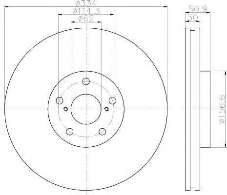 Купить BEHR 8DD355112871 Диск тормозной