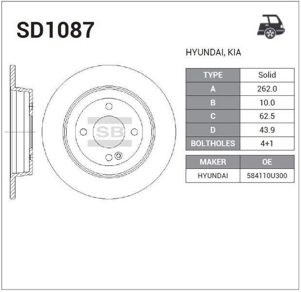 Купить запчасть SANGSIN - SD1087 