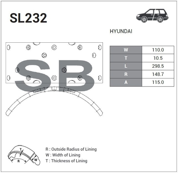 Купить запчасть SANGSIN - SL232 