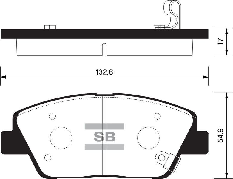 Купить SANGSIN SP1397 Колодки тормозные дисковые Hyundai Sonata V, KIA Optima 2.0/2.4/2.0CRDi 10 SP1397