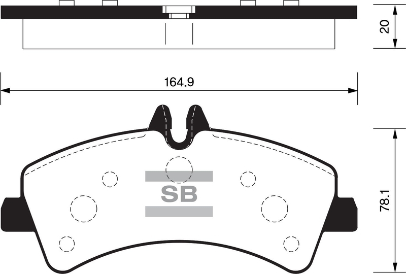 Купить SANGSIN SP1426 Колодки тормозные MERCEDES SPRINTER (906)/VOLKSWAGEN CRAFTER 06 задние SP1426