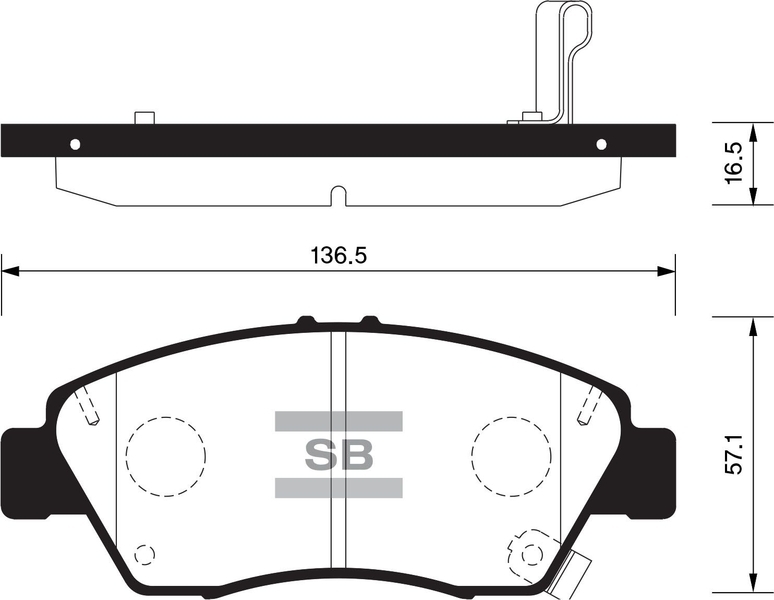 Купить SANGSIN SP1435 Колодки тормозные дисковые Honda Civic 03 SP1435