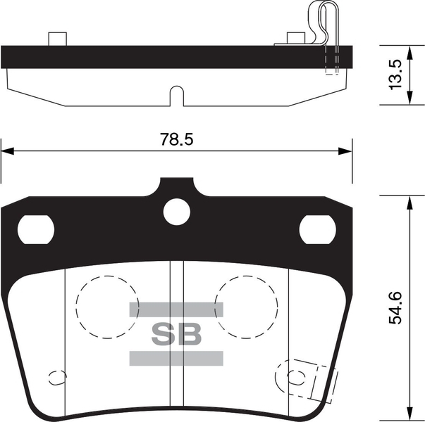 Купить SANGSIN SP1457 Колодки тормозные TOYOTA RAV 4 II 1.8-2.0 00-05/GHERY TIGGO 05-14 задние SP1457