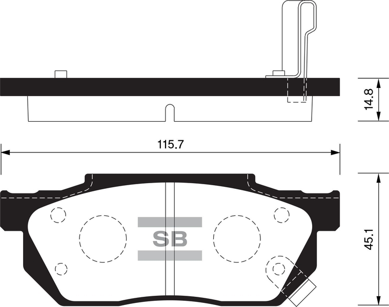 Купить SANGSIN SP1462 Колодки тормозные дисковые Honda Civic 1.3-1.6 87-91/1.3 16V 91-95 SP1462
