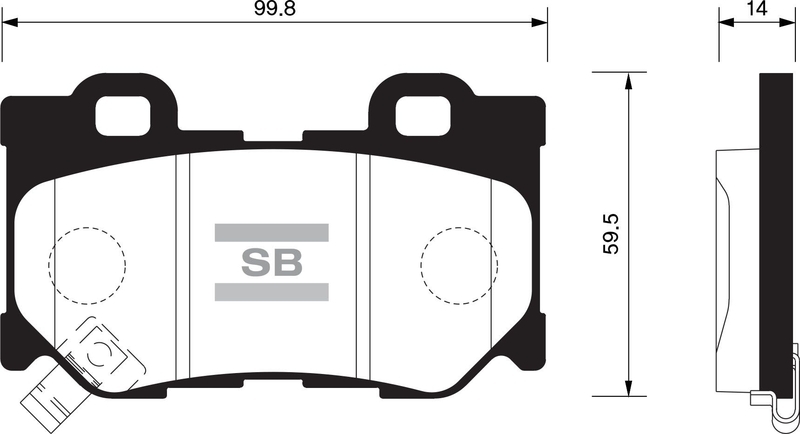 Купить SANGSIN SP1472 Колодки тормозные INFINITI FX35/37/50 08-/GS35/37/25 06- задние SP1472