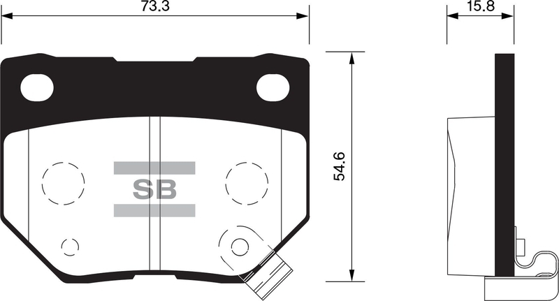 Купить SANGSIN SP1487 Колодки тормозные дисковые Subaru Impreza 2.0T WRX 00-01 SP1487