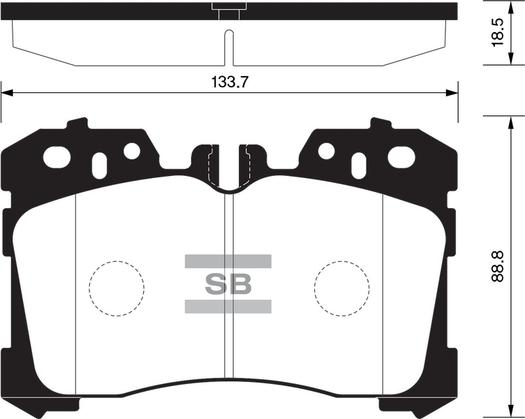 Купить SANGSIN SP1496 Колодки тормозные дисковые Lexus LS460/LS600 06 SP1496