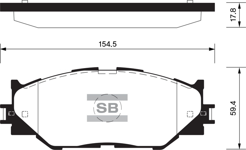 Купить SANGSIN SP1543 Колодки тормозные дисковые Lexus IS II 2.5/2.2D 05 SP1543