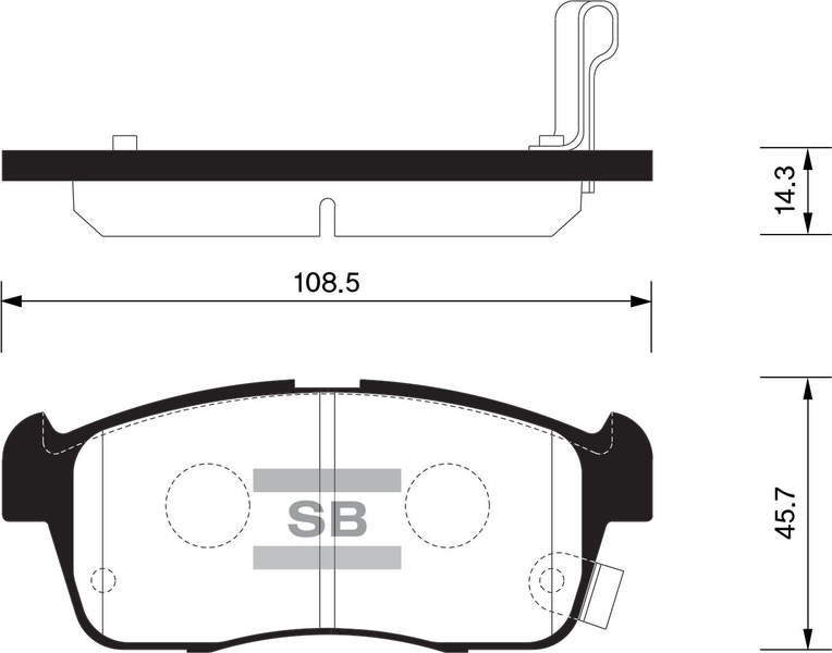 Купить SANGSIN SP1549 Колодки тормозные дисковые Suzuki Ignis 1.3 00-03 SP1549