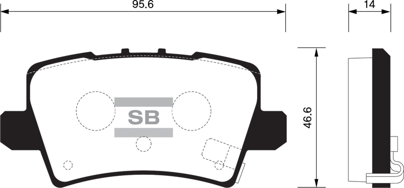 Купить SANGSIN SP1570 Колодки тормозные HONDA CIVIC VIII Hatchback 06- задние SP1570