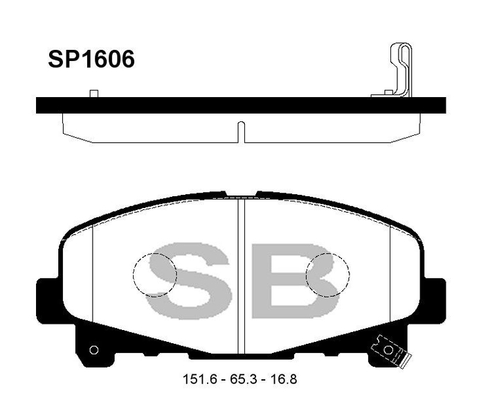 Купить SANGSIN SP1606 Колодки тормозные дисковые Honda Acord IX 2.0-2.4i 07.08 SP1606