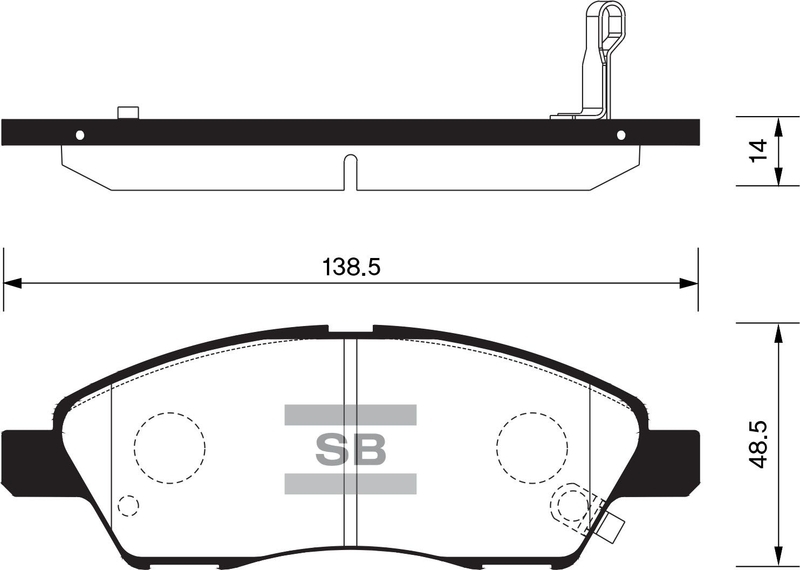 Купить SANGSIN SP2084 Колодки тормозные дисковые Nissan Tiida 1.6/1.8/1.5DCi 09.07 SP2084