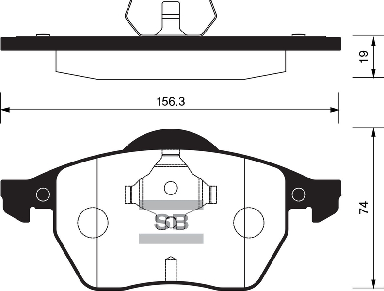 Купить SANGSIN SP2097 Колодки тормозные дисковые Audi A3 1.8i/1.9TDi Q 96-03,VW Golf IV 1.8T/2.3i 99-03 SP2097