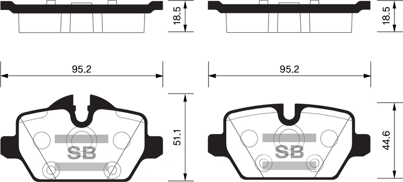 Купить SANGSIN SP2161 Колодки тормозные дисковые BMW E87 1.6i/1.8D 04 SP2161