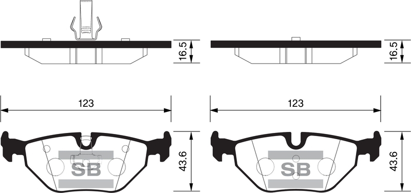 Купить SANGSIN SP2162 Колодки тормозные дисковые BMW E46 1.6i-2.8i/D 98, Rover 75 99 SP2162