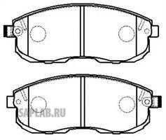 Купить HSB HP5126 Колодки тормозные дисковые передн NISSAN: MAXIMA 95- \ MITSUBISHI: L200 96-