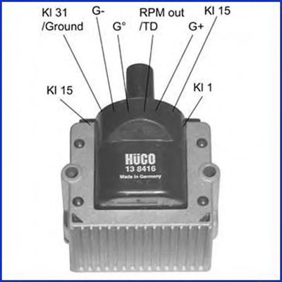 Купить HUCO 138416 Катушка системы зажигания 138416