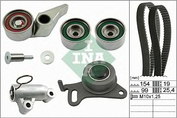 Купить INA 530059410 Комплект ГРМ MITSUBISHI L200 2.5DI-D 05- 530059410