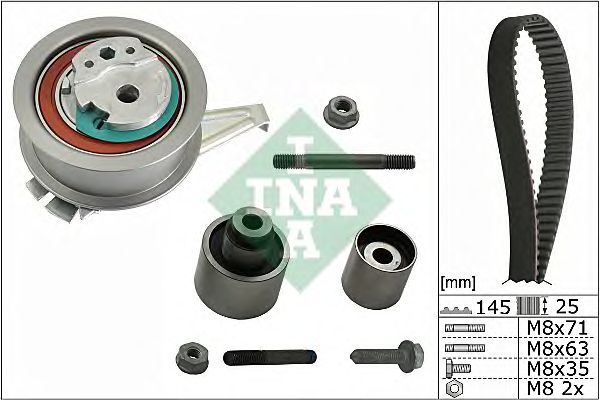 Купить INA 530065010 Комплект ремней ГРМ VW Passat, Sharan, Golf VI/VII 1.6/2.0TDI \ SKODA Octavia 1.6TDI 11.12-