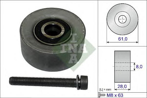 Купить INA 532047210 Ролик обводной ГРМ OPEL ASTRA H, J, MOKKA, VECTRA C 532047210