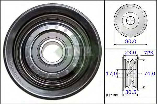 Купить INA 532058010 Ролик обводной HONDA ACCORD VIII, CIVIC VII, VIII, CR-V III 2.0 532058010