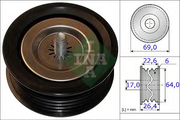 Купить INA 532067110 Ролик обводной MERCEDES SPRINTER (906) 532067110