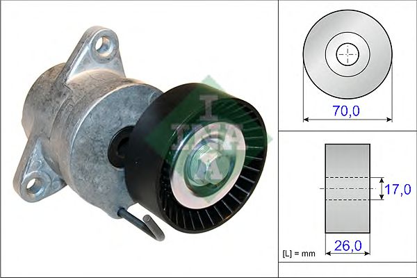 Купить INA 534043910 Натяжитель ремня OPEL ASTRA J, INSIGNIA 2.0CDTI 534043910