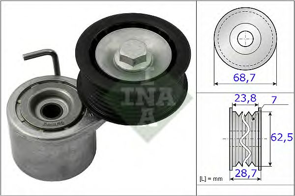 Купить INA 534048710 Натяжитель приводного ремня AUDI \ VW \ PORSCHE 3.0 04-