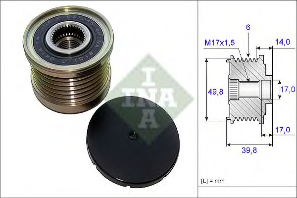 Купить INA 535014610 Шкив генератора